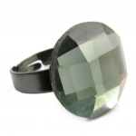 Les Tr&eacute;sors De Lily [N3076] - Bague Cr&eacute;ateur 'Sissi' gris