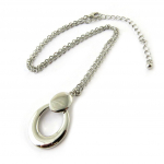 Les Tr&eacute;sors De Lily [N7062] - Collier cr&eacute;ateur 'Cl&eacute;opatra' argent&eacute; sidabras