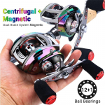 Sougayilang New Arrival 12+1 BB Bait Casting Reel Max Drag 10kg BR100 Fishing Rite