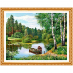 Kra&scaron;tovaizdžio rankų darbo viso deimantų siuvinėjimas Lake Forest 5d apvalus deimantinis viso pastos ra&scaron;to karoliukai 20X30CM