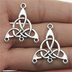 10vnt 25x29mm Antikvariniai sidabro spalvos akytieji auskarų jungtis &bdquo;pasidaryk pats&ldquo; papuo&scaron;alų radiniai Aksesuarai Charms