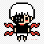Pixel Art Kaneki Ken Kaneki Pixel Art Lygintuvas ant drabužių aplikacijos Lipdukai ant drabužių Kar&scaron;čiui jautrus pritaikytas pleistras