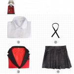 4 vnt Anime Kakegurui Momobami Kirari Cosplay kostiumas Jabami Yumeko Cosplay kostiumas Igarashi Sayaka uniforma S