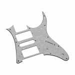 HSH Electric Guitar Pickguard PVC Pick Guard Scratch, skirtas Ibanez g250 Gitaros pakeitimui White Pearl 3 Ply balta