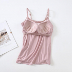 S-3XL Modalinės medvilnės &bdquo;Camisole&ldquo; vir&scaron;ūnės su įmontuota liemenėlėmis &bdquo;Bralette&ldquo; vir&scaron;utiniai apatiniai pamink&scaron;tinta liemenė 3XL