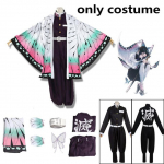 Suaugusiesiems skirta anime demonų žudikė Kimetsu no Yaiba Kochou Shinobu Cosplay kostiumas Kimono Helovino drabužiai S