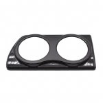 Oro ventiliacijos angos dvigubo matuoklio antgalio blizgus juodas ABS plastiko pakaitalas, skirtas Vauxhall Astra H VXR MK5 juoda