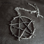 Gotikiniai Pentagram karoliai Grunge Pentacle Wicca Punk Pentagram Statement Papuo&scaron;alai Kūrybinis žavesys Mada Moterų Delikatesas Dovana Punk