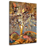 Drobės spaudinys, Meilės medis - G. Klimto reprodukcija 40x60 auksinė