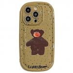 Cute Bear animacinių filmų smūgiams atsparus telefono dėklas, skirtas iPhone 11 13 12 14 Pro Max blizgus galinis dangtelis, skirtas iPhone 14 Plus Lovely Soft Shell For iPhone 12 Pro