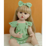55 CM Baby Reborn viso silikono kūno žaislas, gyvas 22 colių tikrovi&scaron;kas princesės mažylis Art Bebe gimtadienio dovanos vaikams