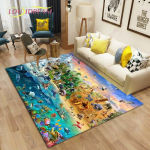 Gyvūnų pasaulis Kilimai svetainei Miegamajame Didelis kilimas Vaikams Žaidimas Vieta Kilimėliai Vaikų Kambarys Žaidimas Grindų Kilimėliai 160cm x 230cm