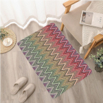 Missoni stiliaus įėjimo durų kilimėlis skandinavi&scaron;ko stiliaus namų durų kilimėlis dryžuoto bangų ra&scaron;to kilimai miegamajam, svetainei, prie&scaron;kambariui, namų ūkio dekoravimo kilimai 120x160cm