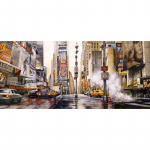 Abstraktūs kra&scaron;tovaizdžio drobės meno plakatai ir spaudiniai Niujorko gatvės drobės paveikslai ant sienos meno paveikslas, skirtas svetainės dekoravimui 20X40CM antikvarinės žalvario spalvos