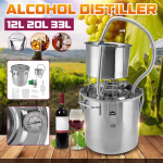 12//20/33 l nerūdijančio plieno distiliavimo aparatas namuose Moonshine alkoholio vario distiliavimo katilas vandens eterinio aliejaus virimas 20L