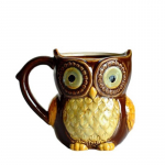 Sveiki, keraminis pelėdos vandens puodelis, puodelis alaus puodelis, namų dekoravimas 01