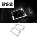 Car Styling AC Front air Outlet Trim Frame Decoration Sticker Cover carbon fiber For BMW X3 F25 X4 F26 Interior Auto