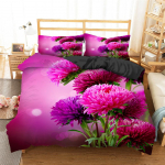 3D skaitmeninio spausdinimo patalynės komplektas miegamojo levandų pastoracinis peizažas antklodės užvalkalas pagalvės užvalkalas patalynė viengulė dvigulė lova viso dydžio 2/3 dalių mikropluo&scaron;to US Queen 228x228cm