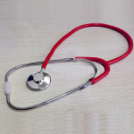 60 cm viengubas EMT stetoskopas, gydytojas medicinos seselei padedantis veterinarijos medicinos monitoriaus įrankis raudona