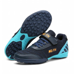 Vaikų futbolo bateliai draugija FG Mokykliniai futbolo batai, apkabos, žolės sportbačiai berniukams, mergaitėms, lauke, sportuoti, sportuoti, avalynė 33 tamsiai mėlyna spalva