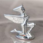 Kampanijos deivės automobilio etiketės dydis arklio galva 3D nemokami deivės stovai skraidančiam ereliui etiketė sidabrinė auksinė metalinė automobilio etiketė