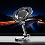 KEYSION Magnetinis automobilinio telefono laikiklio stovas Magnetinis automobilio laikiklis, i&scaron;traukiamas GPS mobilusis laikiklis, skirtas Magsafe, skirtas iPhone 14 Samsung Xiaomi juoda