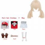 Žaidimas Klee Cosplay Kostiumas Anime Loli Raudona Miela Suknelė Kojinė Perukas Karnavalinė Kuprinė Helovino Vakarėlis Cosplay Cosutme