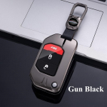 Metalinis automobilio nuotolinio valdymo pulto rakto dėklo dangtelis. Visi&scaron;ka apsauga, skirta Jeep Wrangler JL TJ Gladiator JT 2018 2019 2021 Jeep Grand Cherokee Renegade Compass A Style juoda