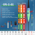 ONLYOU Spiral Tail Akį traukianti indukcinė elektroninė žuvų plūdė &Scaron;vytinti intelektuali plūdė lauko ežero rezervuaro tvenkinio Poledinės žūklės plūdė 2/4 vnt/komplektas