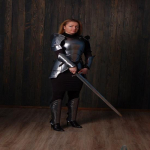 Lady Cuirass sijonas. Karo &scaron;arvų karalienė