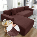 Žakardinis tamprus sofos užvalkalas spandex elastiniai sekcijiniai sofos užvalkalai svetainei Chaise Longue sofos užvalkalas 1/2/3/4 vietų 1Pc 3-seat 190-230cm