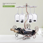 Buitinė vyno taurės laikiklis Vyno spintelė Vyno lentynos apdaila Vyno dekoravimas Auk&scaron;tyn kojomis vyno butelių lentynėlė Moderni &scaron;viesi prabangi vyno lentyna