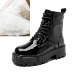 Batai Moteri&scaron;ki Auk&scaron;takulniai Moteri&scaron;ki Batai Kulk&scaron;nies Batai Britų stiliaus vintažiniai platforminiai moteri&scaron;ki žieminiai batai 36