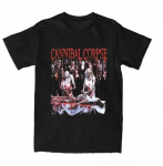 Harajuku Streetwear mar&scaron;kinėliai Unisex Summer Tops Cannibal Corpse mar&scaron;kinėliai Death Metal Band Butchered Skull Tomb Unisex prekės ženklo mar&scaron;kinėliai Unisex mar&scaron;kinėliai L