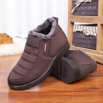 Žieminiai seni medvilniniai vyri&scaron;ki batai, atsparūs vandeniui, neslysti, &scaron;ilti, putlūs ir sunkūs, lengvi vidutinio amžiaus ir vyresnio amžiaus tėčių batai 39 juoda