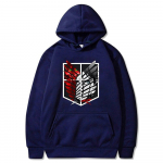 Attack On Titan Anime Printed Hoodies Crewneck Harajuku Crewneck Sportinis kostiumas Megztinis Aot Unisexga Hoody