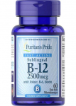 Puritano pasididžiavimas, vitaminas B-12, 2500 mikrogramų, 60 tablečių