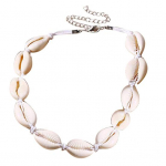 Moteri&scaron;ki Cowrie Shell karoliukais papuo&scaron;ti rankomis austi kaklo karoliai Havajų paplūdimio papuo&scaron;alai