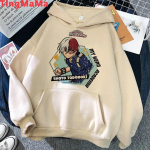 My Hero Academia Shoto Todoroki Dabi Bakugou gobtuvai Unisex harajuku marginti Korea Ulzzang Unisex drabužiai su gobtuvu y2k esteti&scaron;kas Unisex Hoodie