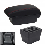 Skirta Skoda Octavia porankiui Skoda Octavia Mk3 A7 2014-2017 automobilio porankių dėžutei, modernizavimui, dalių saugojimui, priedai USB raudona/juoda