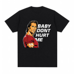 Baby Don't Hurt Me Meme mar&scaron;kinėliai Vyri&scaron;ki drabužiai Sporto salė Fitneso mėgėjai Medvilniniai trumpomis rankovėmis mar&scaron;kinėliai Unisex Kasdieniai per dideli mar&scaron;kinėliai XXL