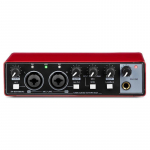 MD22 įra&scaron;ymo garso plok&scaron;tė 48 V Phantom Power 24 bitų / 192 KHZ USB garso sąsaja su Loopback monitoriumi gitaros įra&scaron;ymui raudona