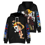 Anime ONE PIECE Vyrai Moterys Monkey D. Luffy megztiniai Rudens laisvalaikio megztiniai megztiniai megztiniai Megztiniai madingi hiphopo megztiniai Drabužiai XS