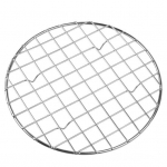 25 cm nerūdijančio plieno apvalios alyvos nutekėjimo au&scaron;inimo garų grotelės ant grotelių sidabras