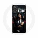 Coque - Maniacase - Samsung Galaxy A33 5G - La casa de papel El profesor - Silicone - Noir juoda