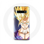 Coque pour Samsung Galaxy s10 plus Dragon Ball Manga Sangoku Visage &eacute;nerv&eacute;
