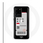 Coque pour Samsung Galaxy S20 Ultra Billet d'avion Monaco