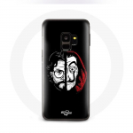 Coque pour Samsung S9 plus La casa de papel El Profesor Masque Split