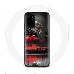 Coque pour Samsung Galaxy S20 Ultra Formule 1 Sebastian Vettel Pilote automobile F1 Rouge raudona