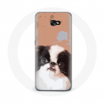 Coque pour Samsung Galaxy A3 2016 &Eacute;pagneul japonais Noir et Blanc Race de chiens